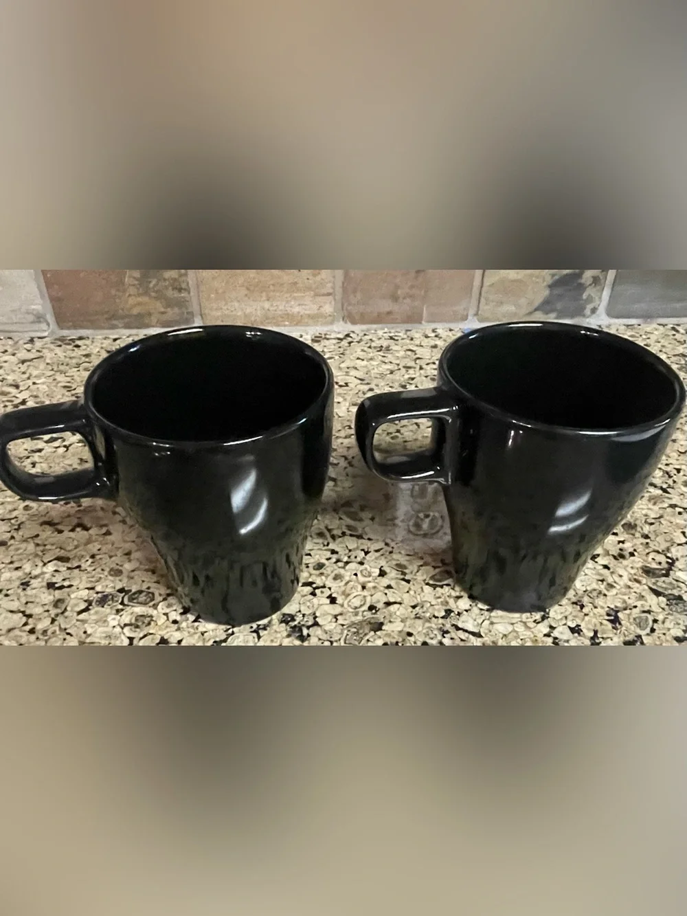 TWO - Ikea Fargrik Blue Stackable Coffee/Tea Cup